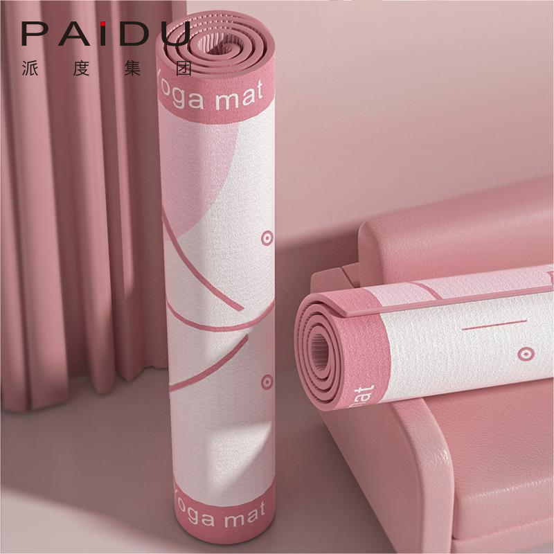 Paidu Manufacturer High Quality Oem&Odm Suede Tpe Printing Yoga Mat Manufacturer