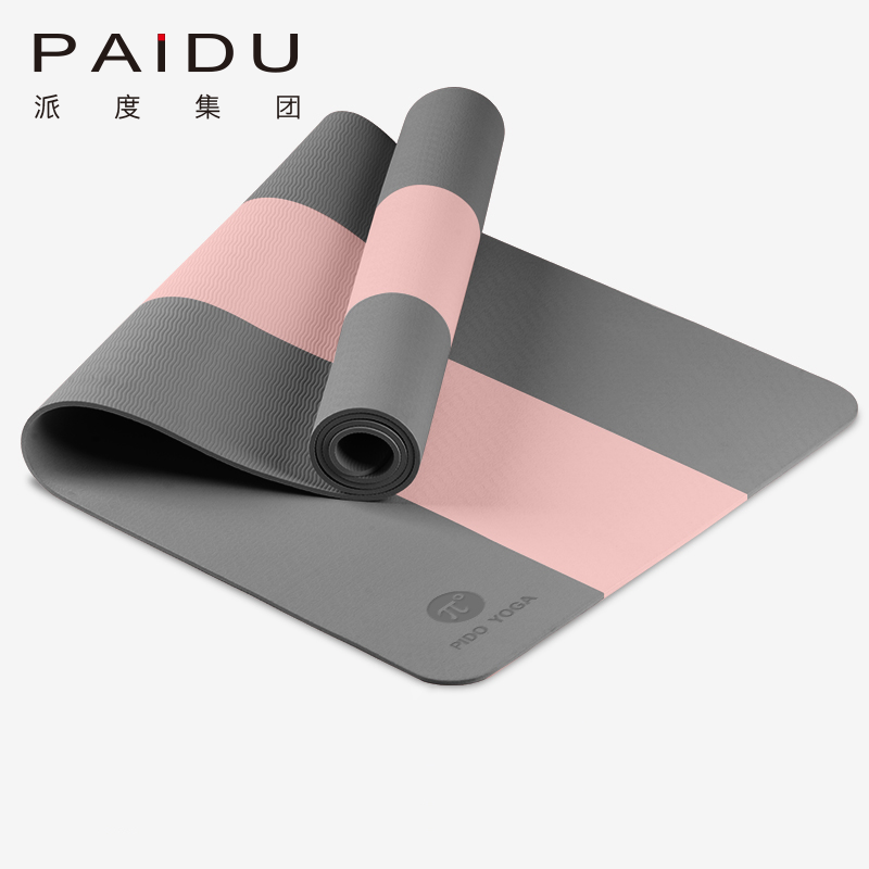 Eco-Friendly Stripe TPE Yoga Mat Bulk - Sustainable Practice, Stylish Design | Paidu Supplier