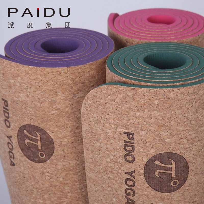 Custom 2-6mm Cork TPE Yoga Mats | Personalized Thickness & Design
