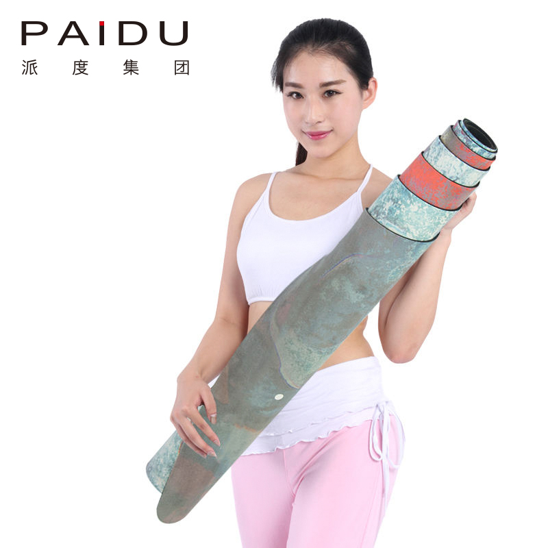 Colorful 6mm Suede Rubber Printing Yoga Mat - Vibrant Custom Mats for Your Practice