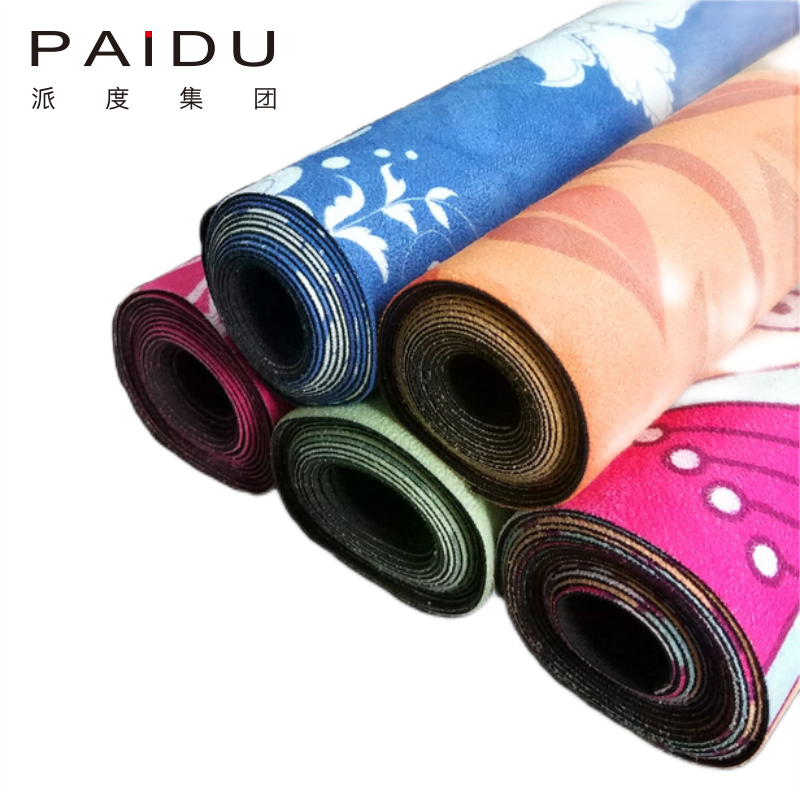 Colorful 6mm Suede Rubber Printing Yoga Mat - Vibrant Custom Mats for Your Practice