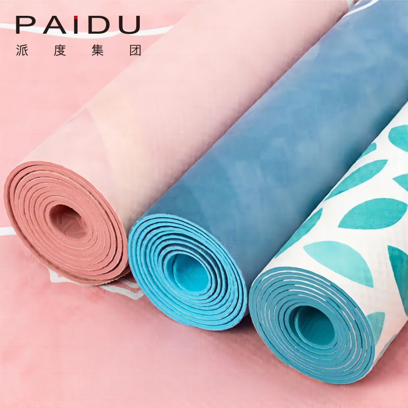 Bulk Suede TPE Folding Yoga Mats Manufacturer -Wholesale Foldable Comfort