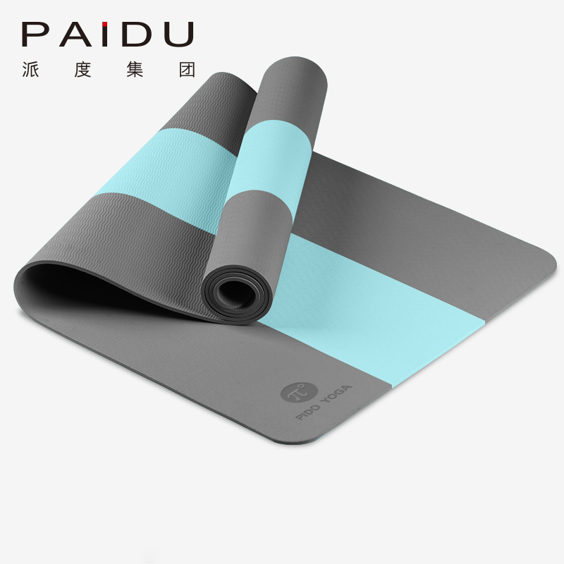 Classic 183*61cm TPE Color Matching Yoga Mat Manufacturer | Paidu Supplier