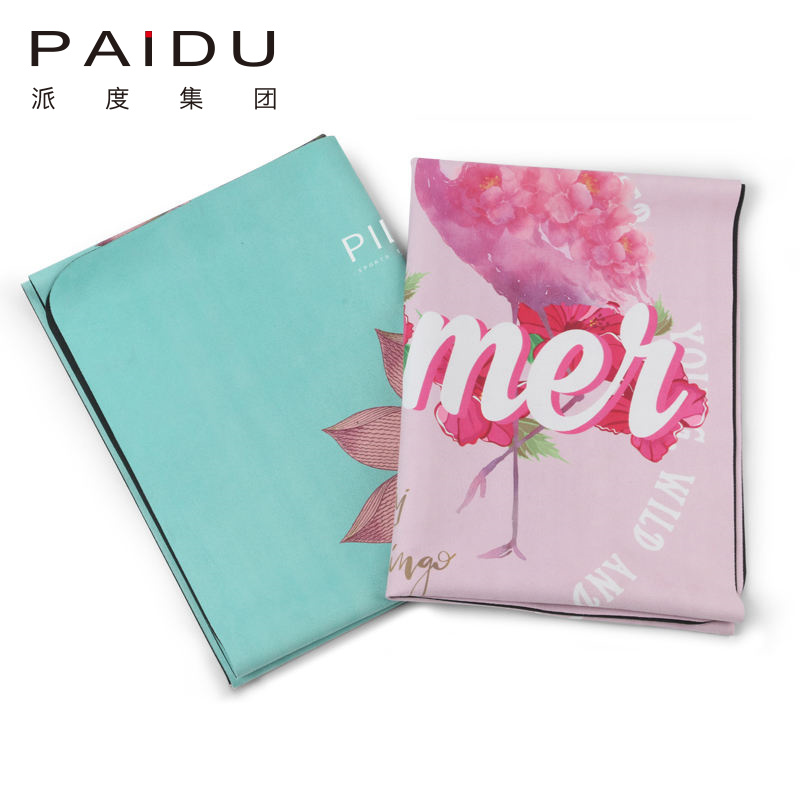 Paidu Manufacturer Wholesale Anti-Slip Eco-Friendly Suede Rubber Folding Yoga Mat Manufacturer