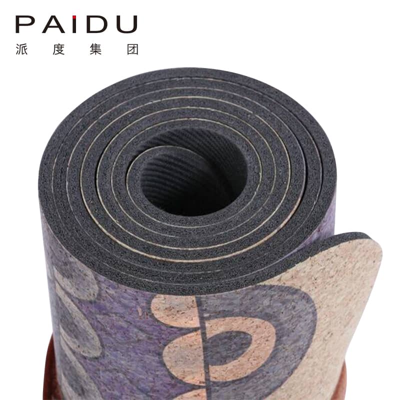 Premium Quality Cork Rubber Printing Yoga Mat Manufacturer | Paidu Supplier