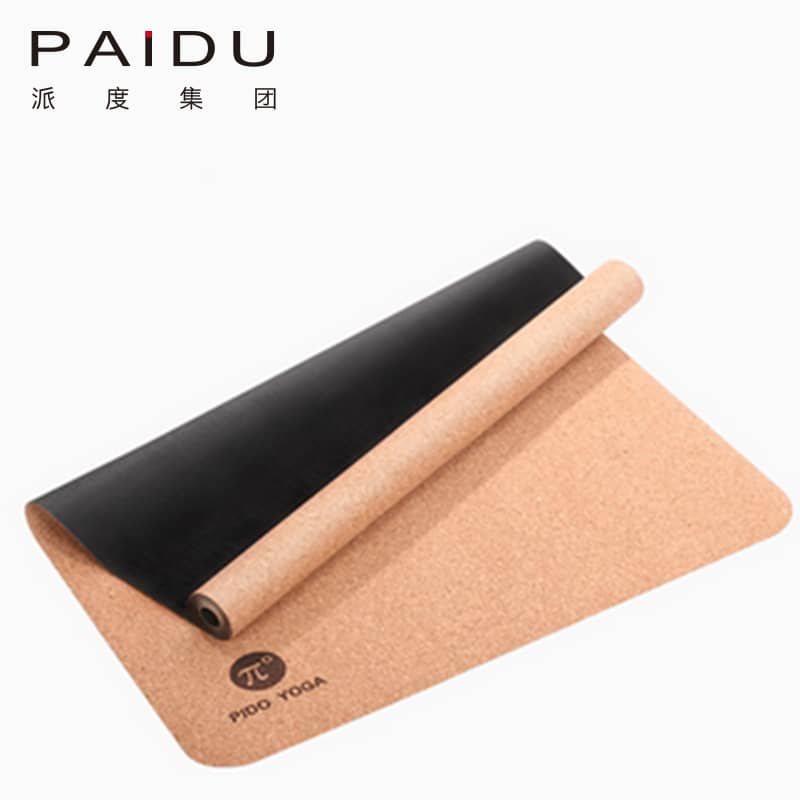 Comfortable and Eco-Conscious 5mm Cork Rubber Yoga Mat Bulk | Paidu Supplier