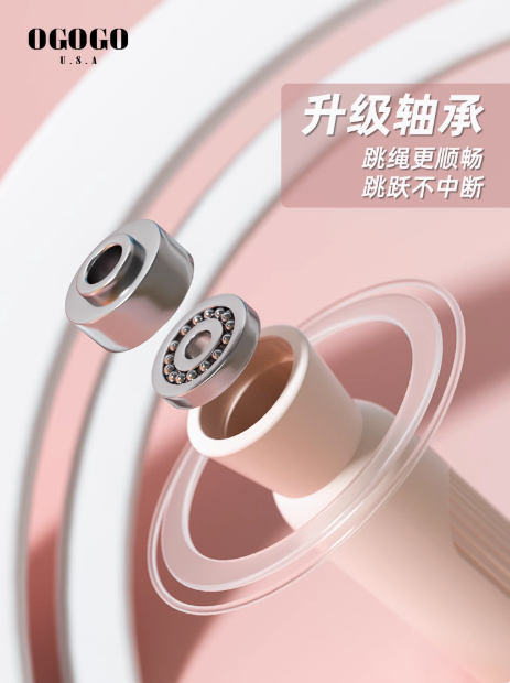 OGOGO Cordless Weighted Jump Rope for Fat Burning and Muscle Toning