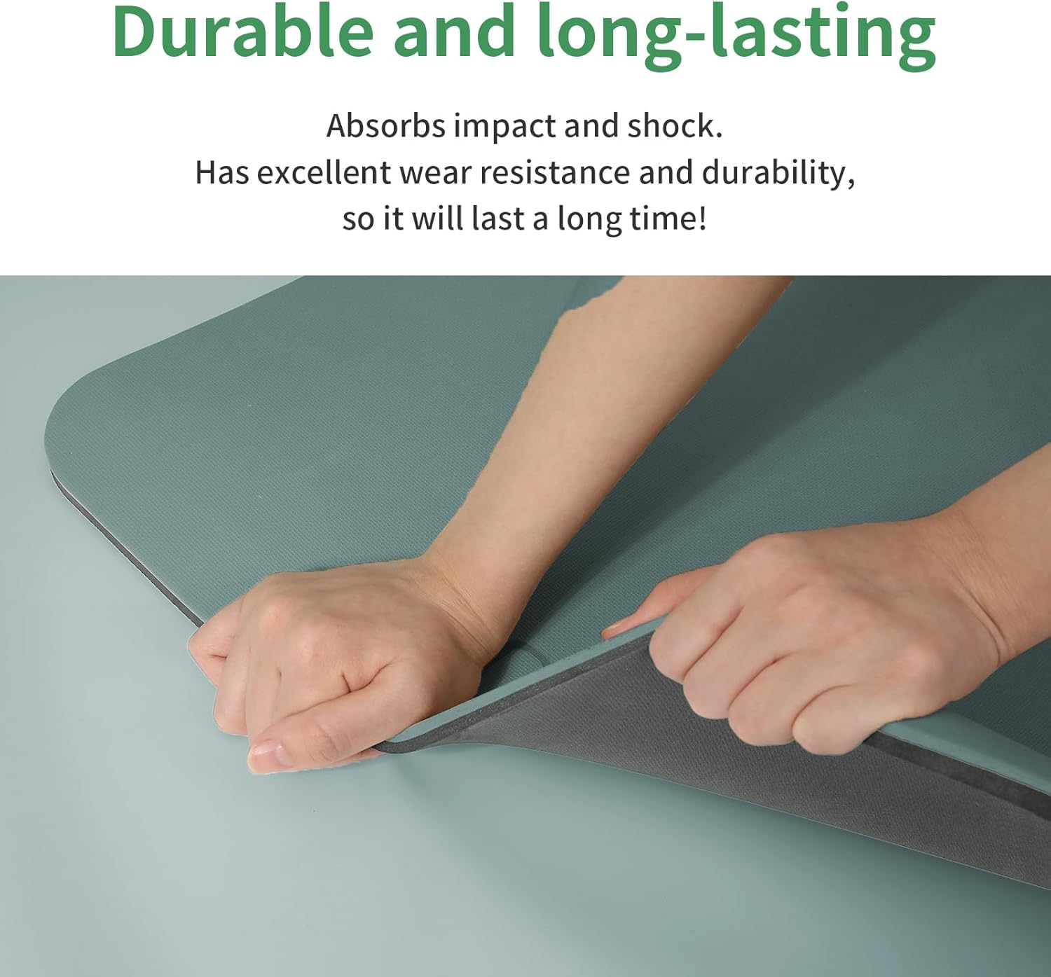 PAIDU Yoga Mat Non Slip Anti-tear,extra thick High Resiliency Professional POE Yoga Mats for Women Men Kids,70