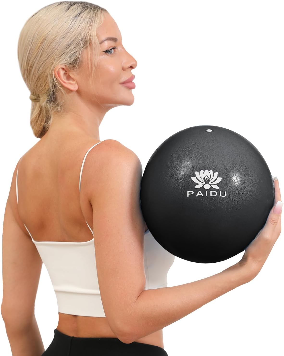 PAIDU Pilates Ball 10-inch Core, Anti-Explosion and Anti-Slip Mini Yoga Balls, Suitable for Pilates, Yoga, Core Training, Physical Therapy, Balance, Stability, Stretching Exercises