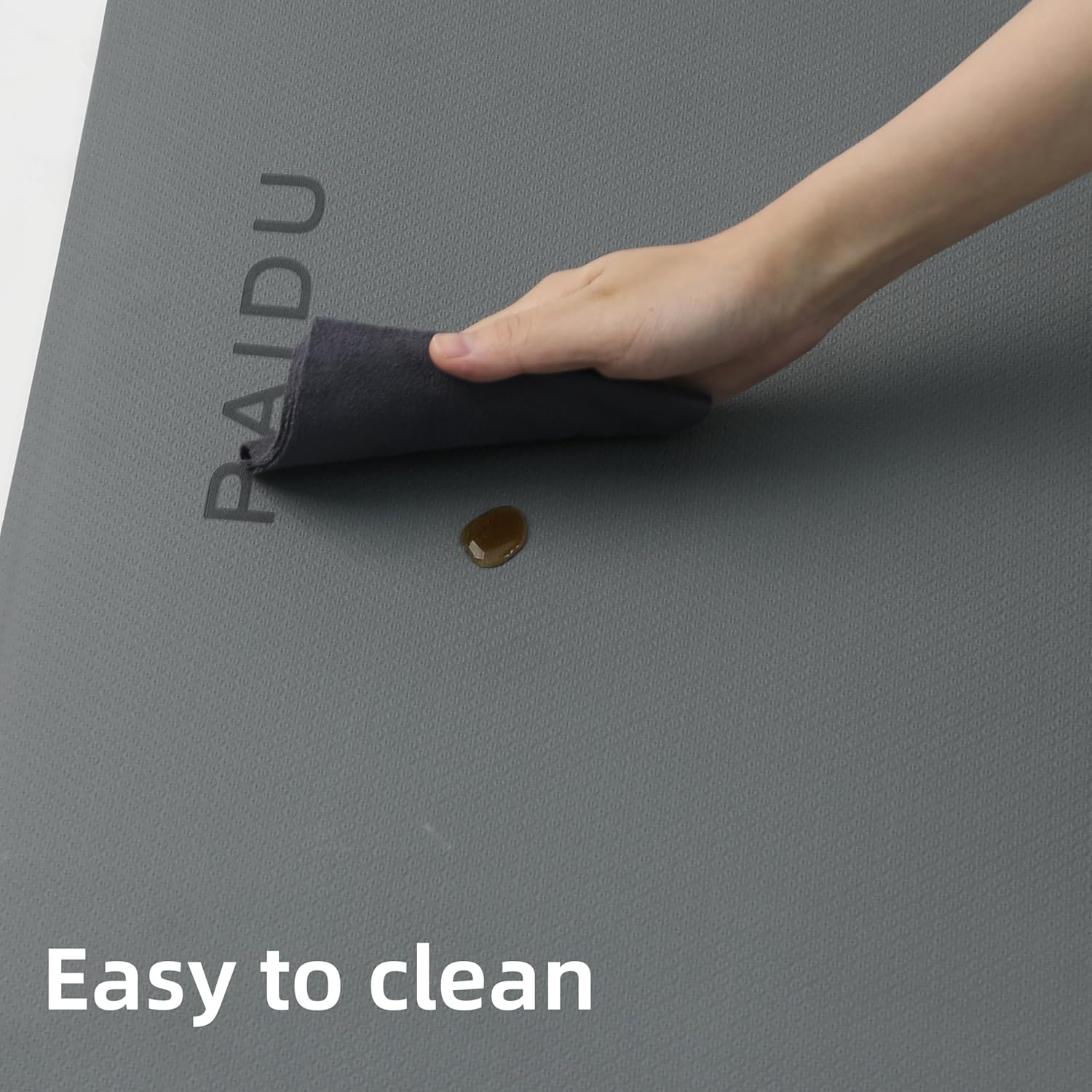 PAIDU Yoga Mat Non Slip Anti-tear,extra thick High Resiliency Professional POE Yoga Mats for Women Men Kids,70