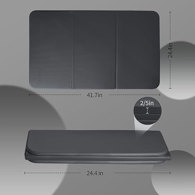 OGOGO Folding Yoga Mat for Men, 1.0