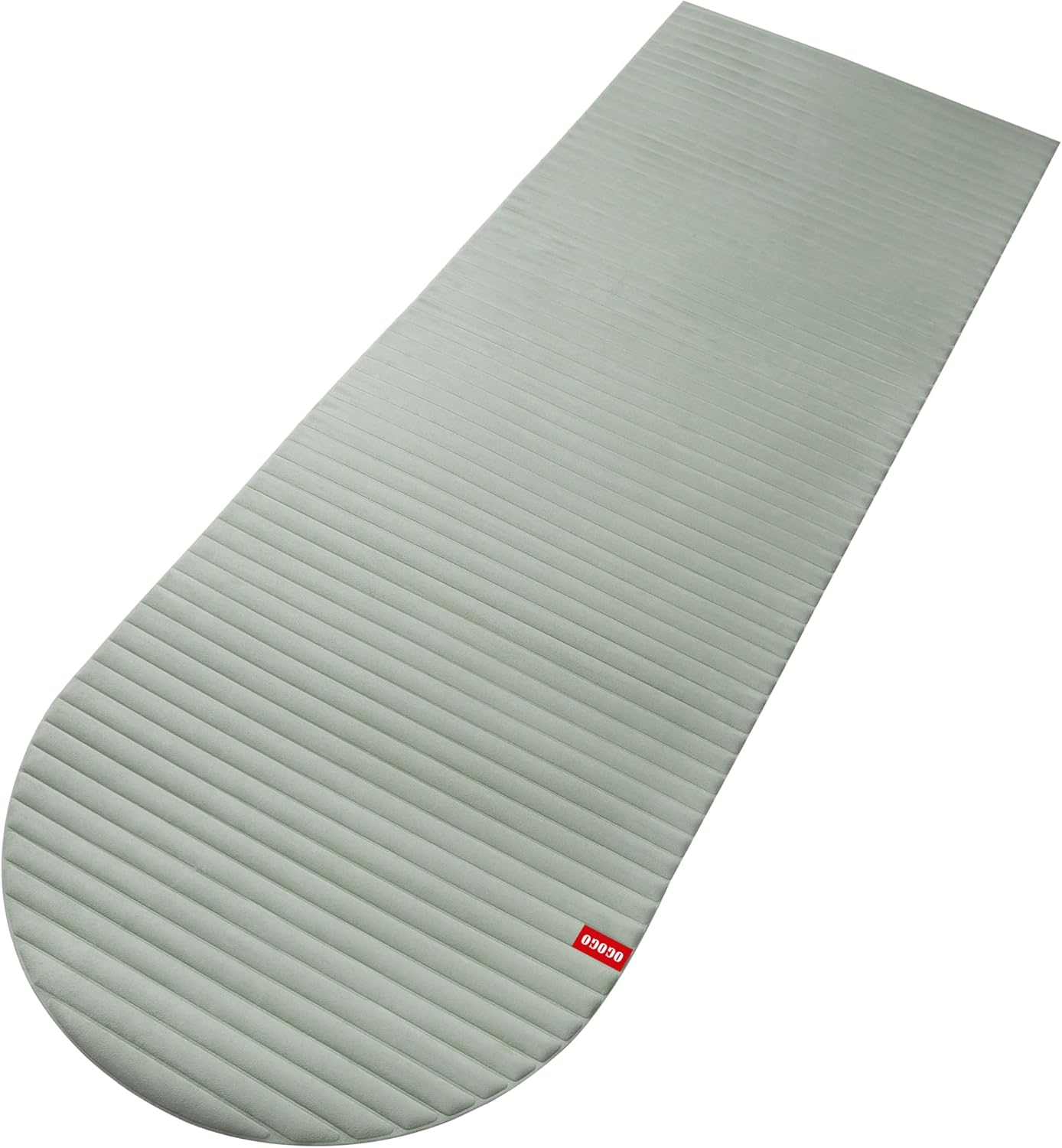 OGOGO Fitness Mat with Suede Finish, Extra Long and Wide 74 x 26 x 1/3 Thick POE Material, Wavy Texture Non-Slip Design, Reinforced Edges, Includes Carrying Strap