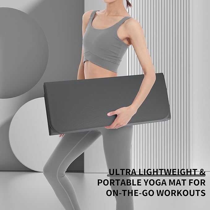 OGOGO Kids Yoga Mat Extra Thick 2/5 Inches,Portable Folding Exercise Mat(41.7