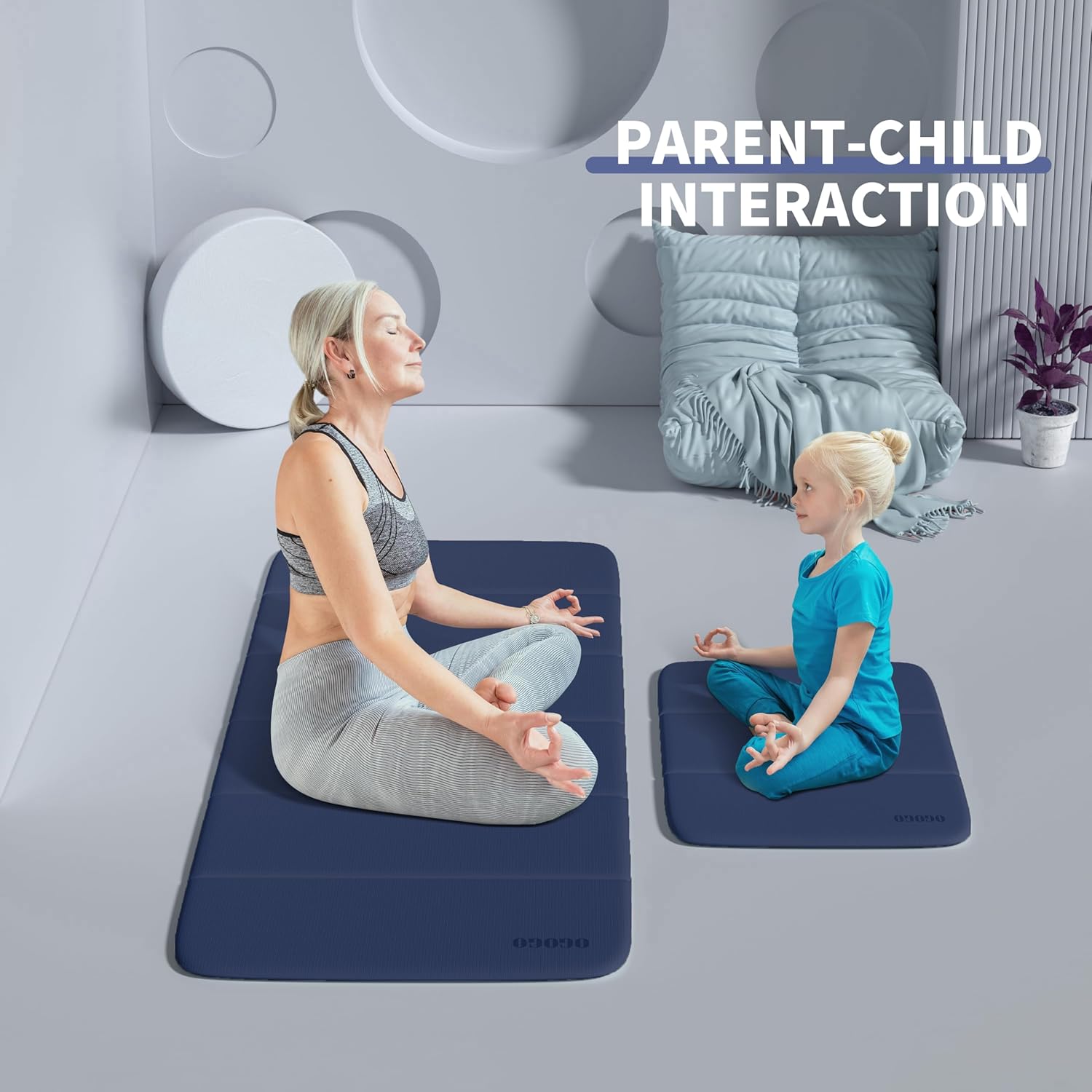 OGOGO Kids Yoga Mat Extra Thick 2/5 Inches,Portable Folding Exercise Mat(41.7