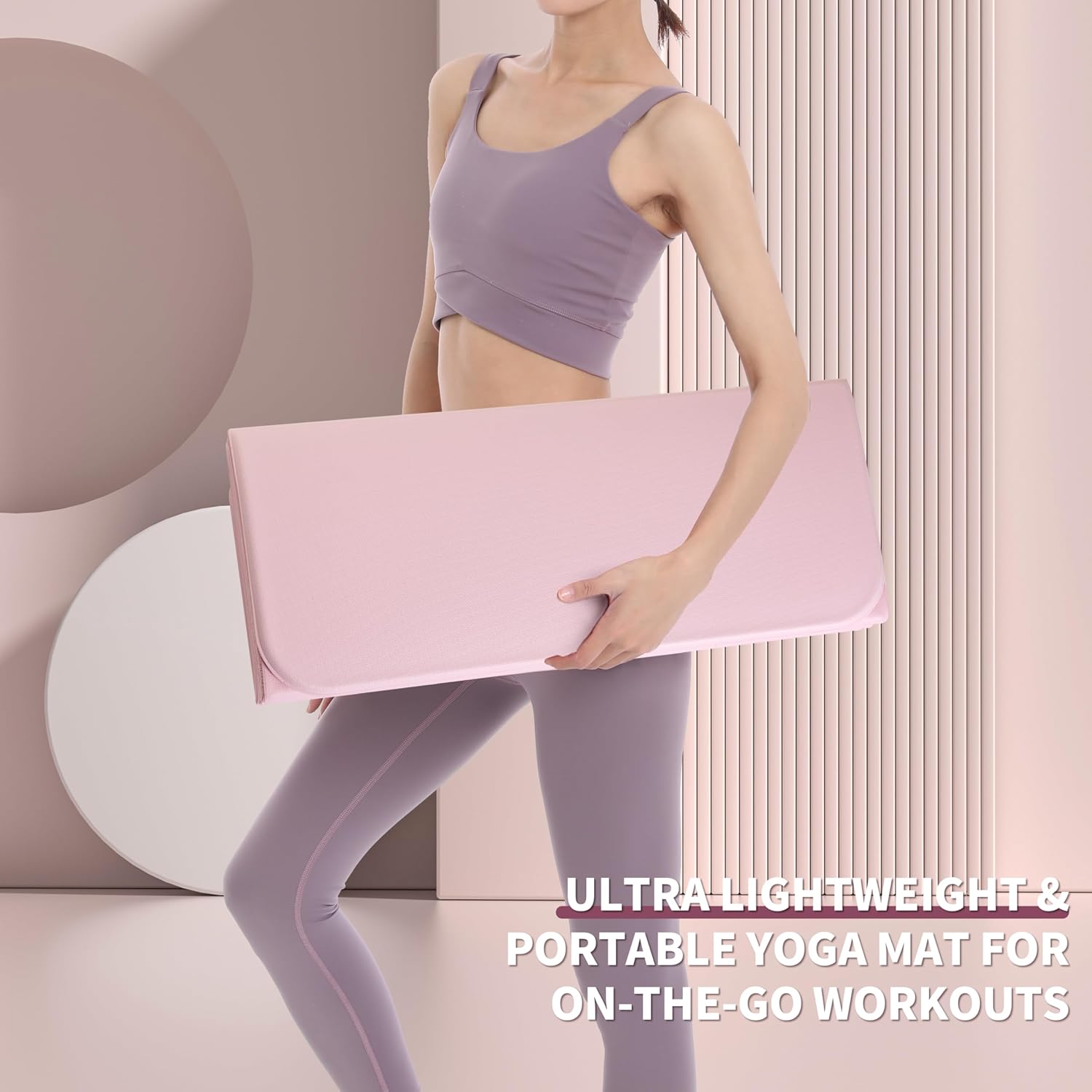 OGOGO Kids Yoga Mat Extra Thick 2/5 Inches,Portable Folding Exercise Mat(41.7