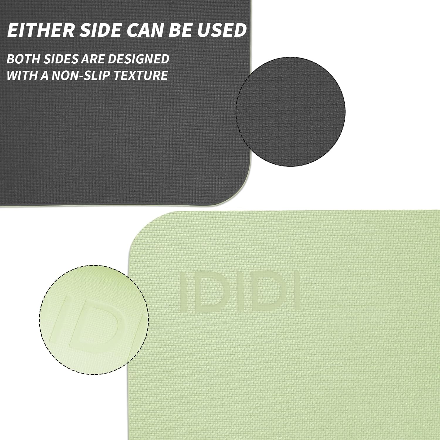 8mm Large Yoga Mat (6'x 4') - Extra Long and Wide 72 x 48 x 0.32 inches, Non-Slip POE Fitness Mat, Eco-Friendly, Thick Wide Exercise Mat for Home Workouts Ideal for Yoga and Pilates.